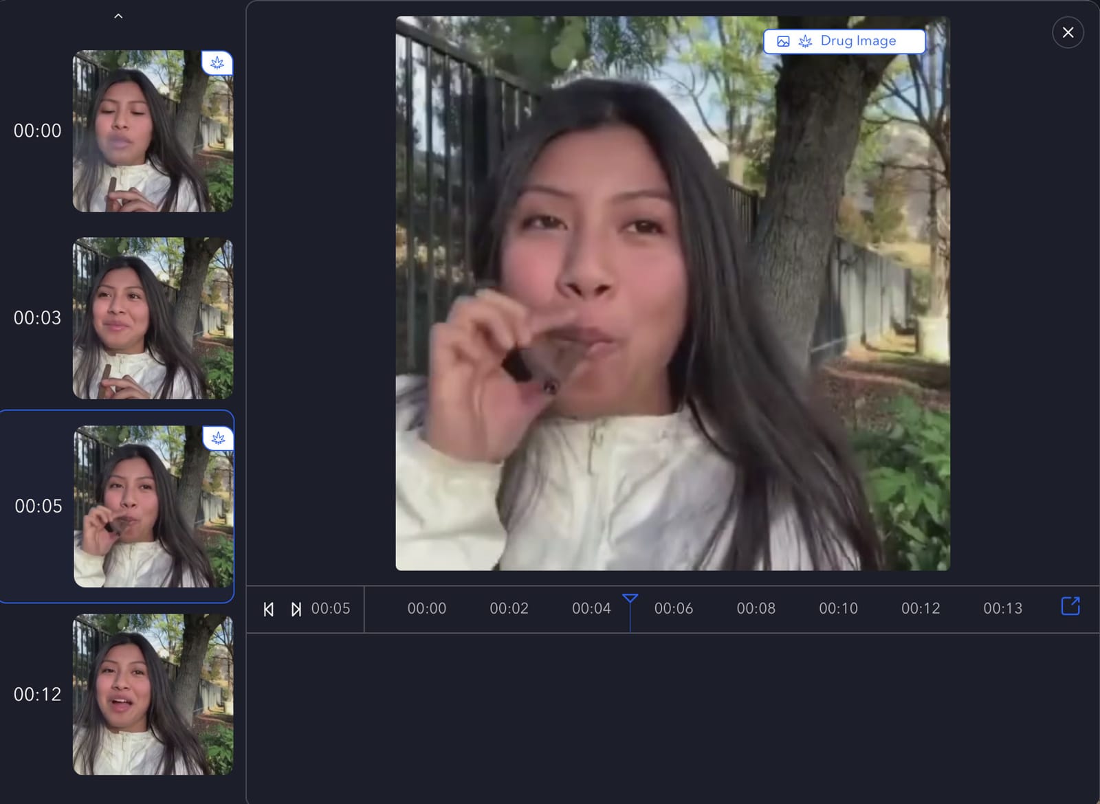 Ferretly video analysis showing public video content for review